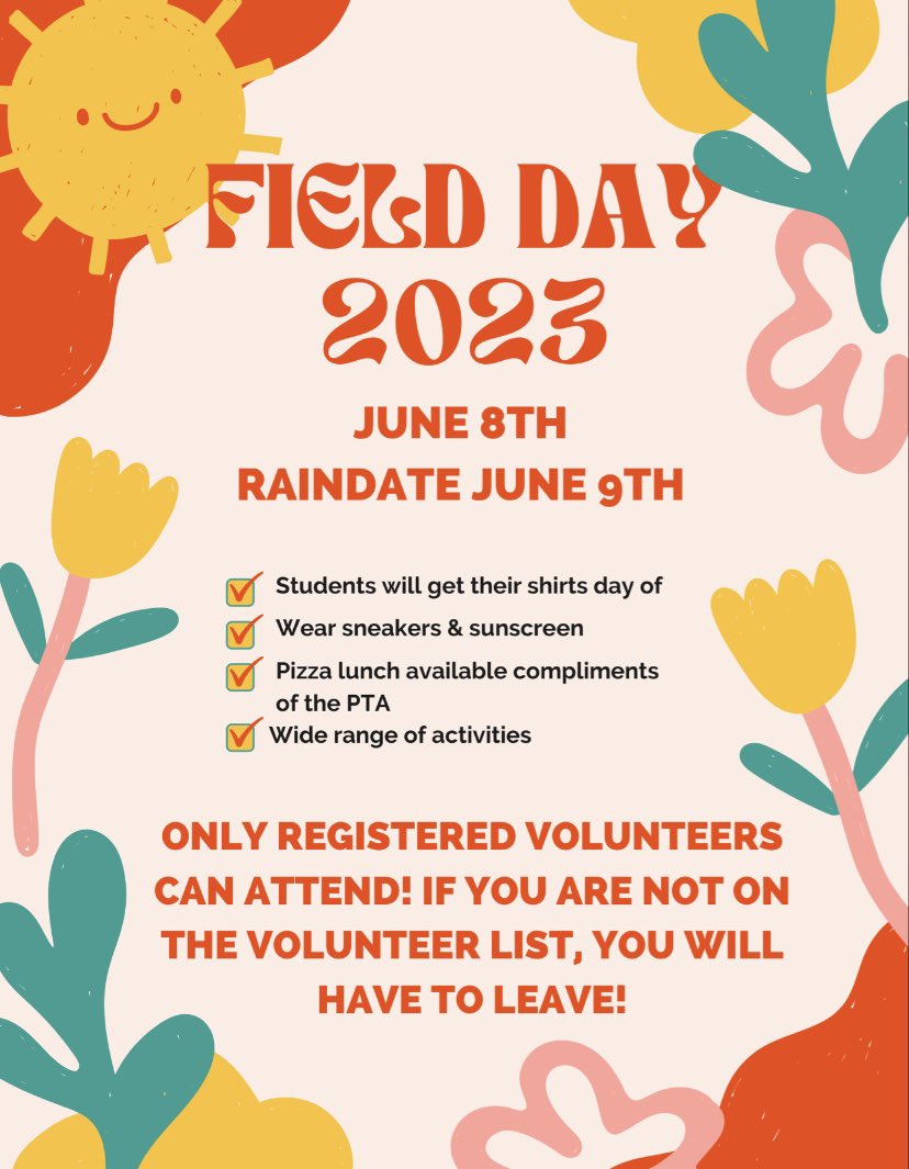 Field Day is FRIDAY!