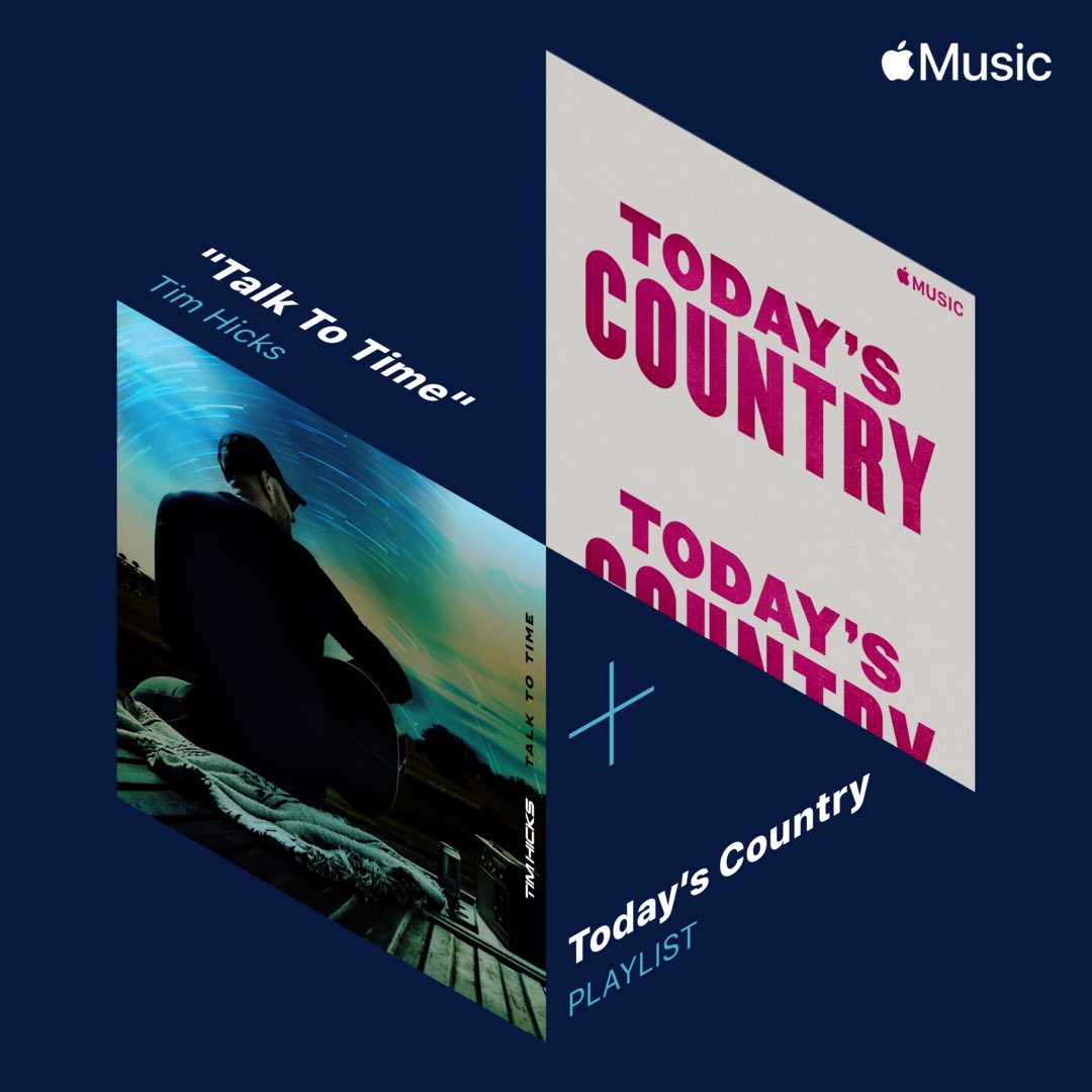 timhicksmusic's tweet photo. Huge shout out to @AppleMusic for the support on my single #TalkToTime! Stream now on #TodaysCountry on #AppleMusic! Listen here: https://t.co/meU9mWCd72 https://t.co/eY21Es0agk