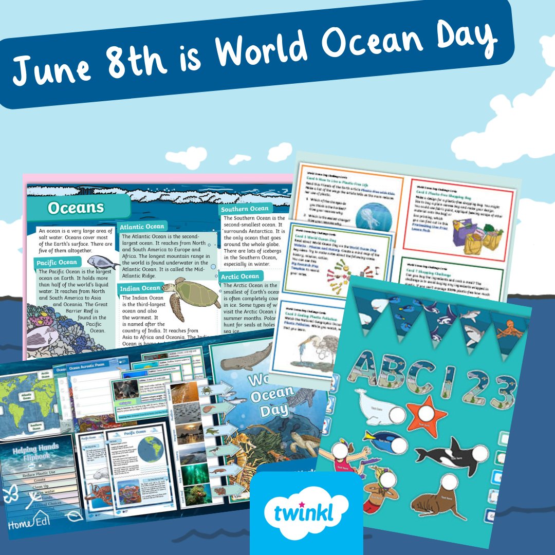 June 8th is #WorldOceanDay- dive into our brand new blog post to learn more about Canada's marine wildlife and ocean ecosystems!
World Ocean Day Blog (French): twinkl.ca/l/124yz1
World Ocean Day Blog (English): twinkl.ca/l/1ej46u