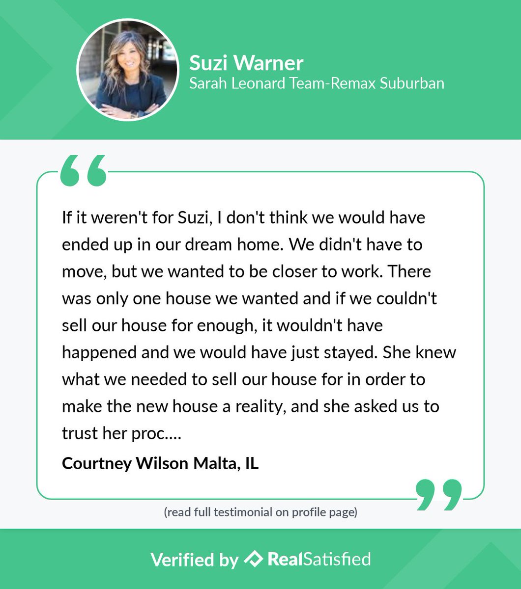 suziwarner's tweet photo. Guess who just received a new testimonial? https://t.co/YvUlQzKC3h via @realsatisfied https://t.co/9Addt99j0L