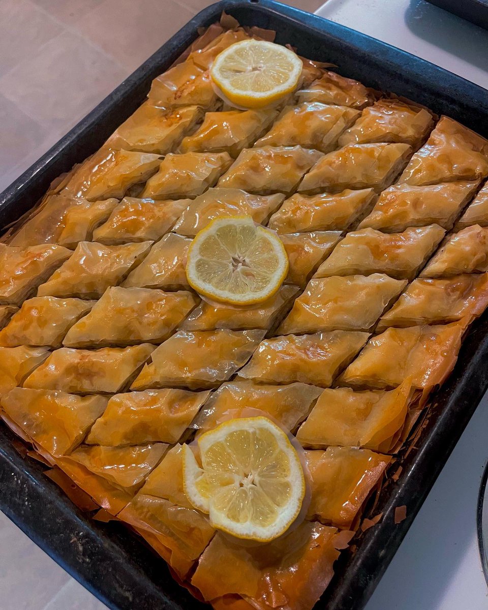 Second time making Baklava for my Fiancé! <a href="/GordonRamsay/">Gordon Ramsay</a> how’d I do???
