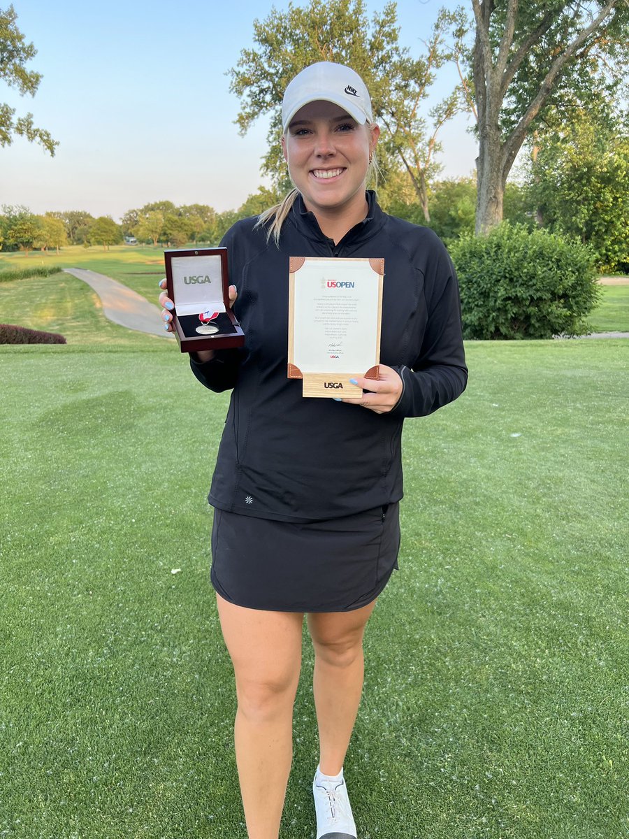 Congrats to alumni Mackenzie Hahn for qualifying for the 2023 <a href="/uswomensopen/">U.S. Women's Open</a> today‼️ #OnWisconsin  <a href="/mackenzie2332/">Mackenzie Hahn</a>