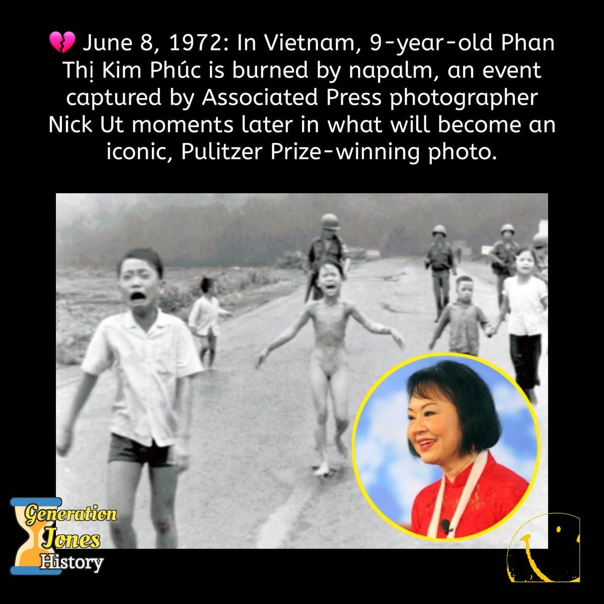 #1970s #vietnam #vietnamwar #photograph #napalmgirl #phanthikimphuc #nickut #pulitzerprize #journalism #history #onthisday #thisdayinhistory #generationx #todayinhistory #babyboomers #generationjones