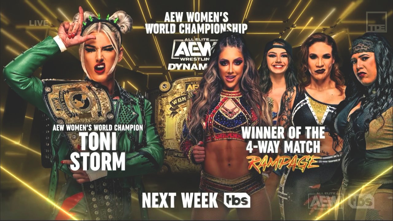 AEW Dynamite: Women’s Title Match And Tag Team Match Booked For June 14 Episode 1