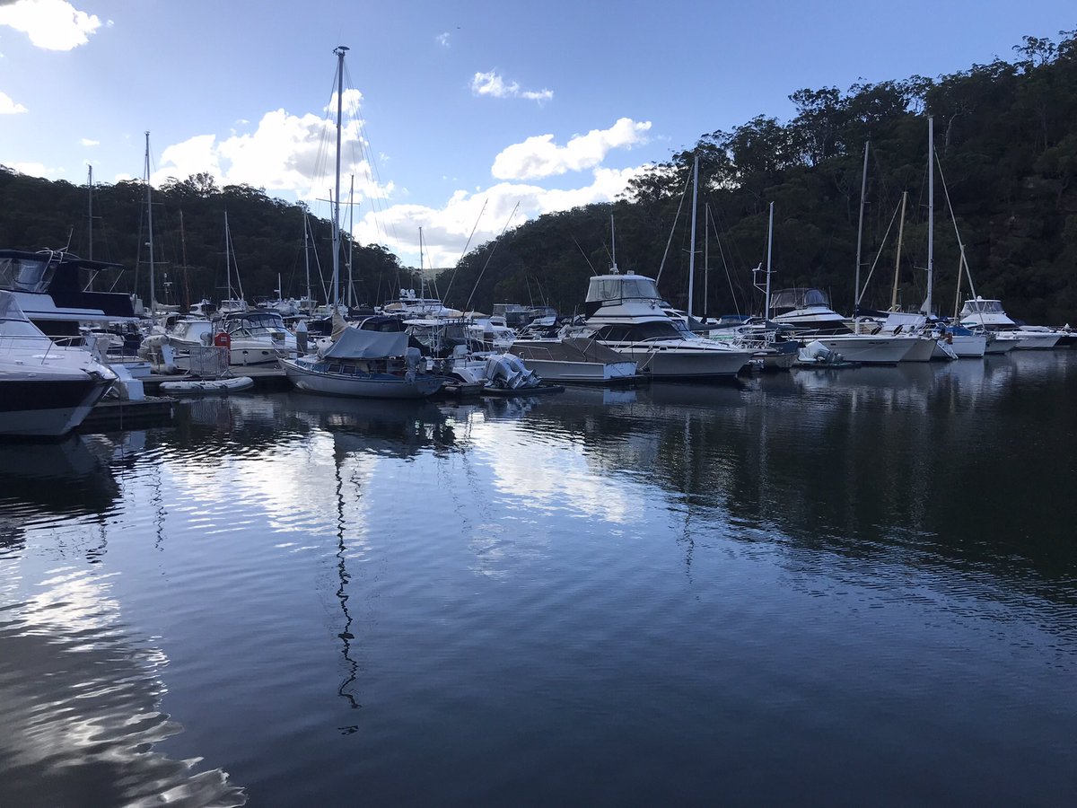 @slsandpet View from the cafe at the Empire Marina (formerly Halvorsen’s) Ku-Ring-Gai Chase National Park
