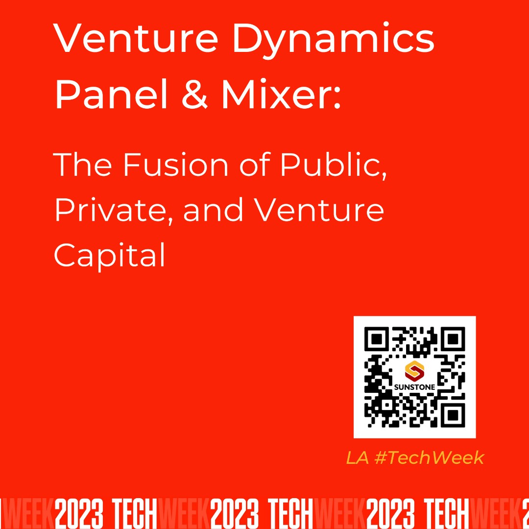 Counting down the days til our Venture Dynamics Panel & Mixer this Friday at LA #TechWeek! Join us as we share how #publicprivatepartnerships have become key to the #entrepreneurial journey.

RSVP today lu.ma/evx9ukdo

#LATechWeek @Techweek_ #venturecapital #startups #vc
