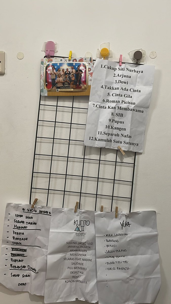 Tambah set list dewa tadi malam, thx pak vega antares🚀