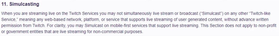 I was choosing to ignore all these dumb Twitch changes, then i see they snuck this one in....
I guess i can't stream to twitch anymore...
Thanks for killing off your small streamers <a href="/Twitch/">Twitch</a>