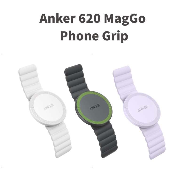 Anker_JP's tweet photo. 【新製品】「#Anker 620 MagGo Phone Grip」販売開始！ マグネットで\ピタッ/とくっつくMagSafe対応iPhone専用スマホバンド。ベルトもマグネット仕様で、冷蔵庫など様々な場所へ接着でき、縦横自由な角度で動画を視聴可能。初回3色合計200個限定10%OFFの税込2,691円！詳細→https://t.co/d6V1PkUTQ9