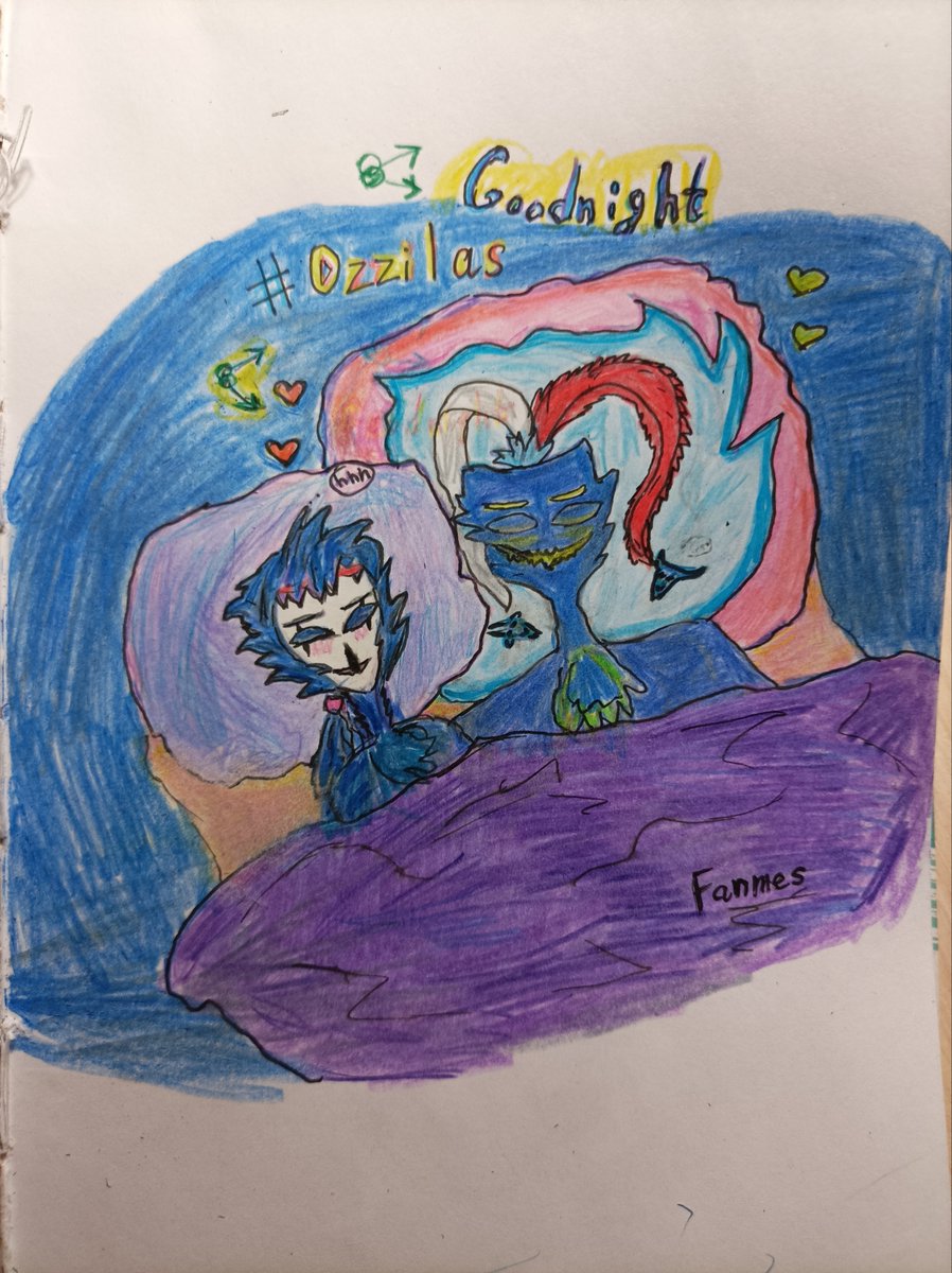 Frederi80792914's tweet photo. These tumblr authors Fantasia Mestari (Fanmes) and Candyflame.
#Stoladeus
#Ozzilas
(Asmodeus and Stolas)
#helluvabossAsmodeus
#helluvabossStolas https://t.co/6MKvnA7BU0