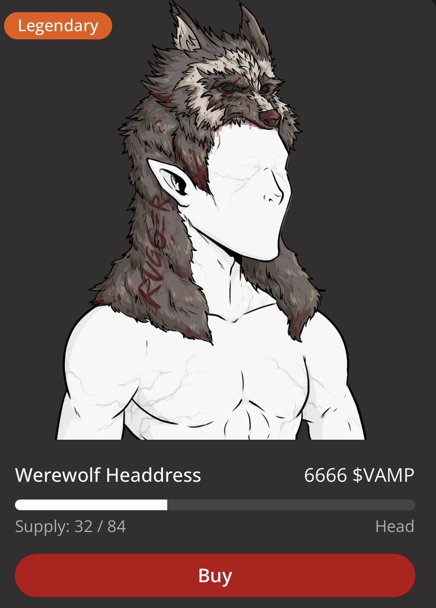 This Werewolf Headdress was designed after Arsen Aharyonyan decided to rug and try to go to Algorand with the Alfa wolves collection.

Still in stock in $vamp in our store.

customize.sodead.xyz/customise