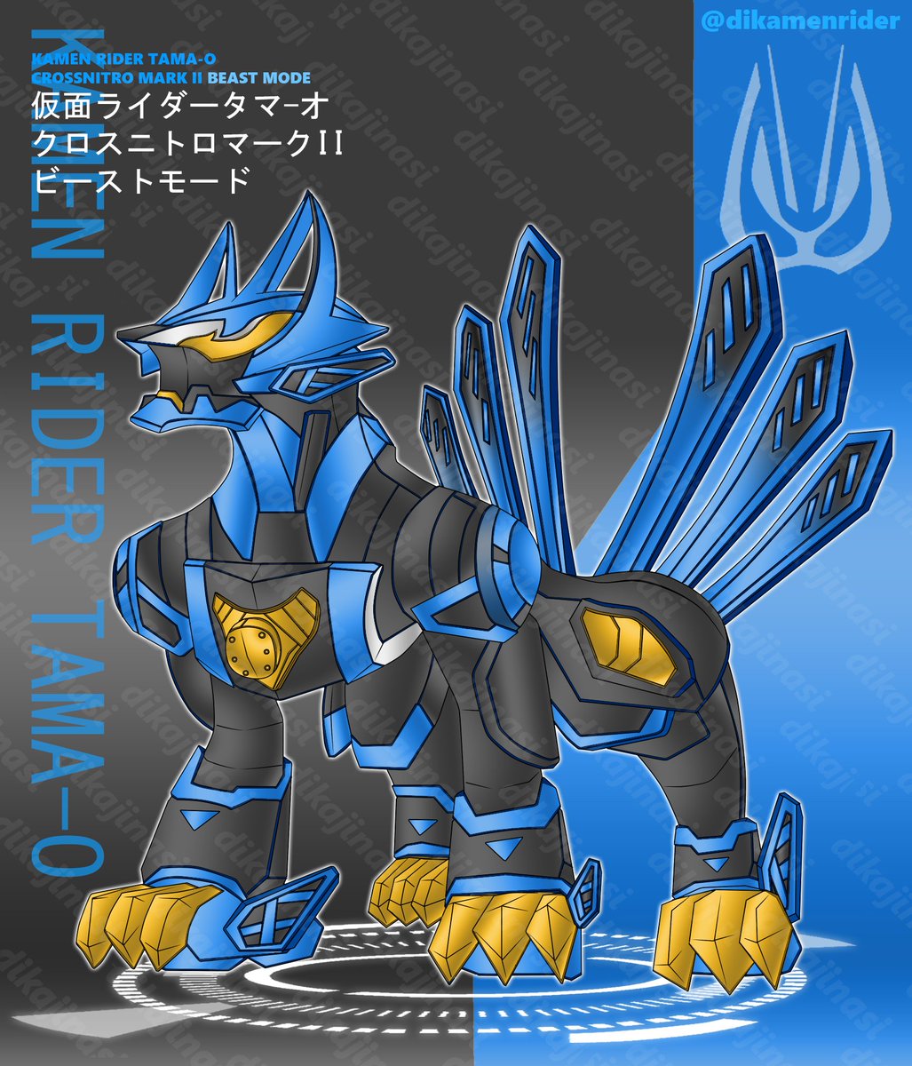 dikamenrider's tweet photo. DikamenComm : Kamen Rider Tama-O - Nitro Mark II
Owner : smalboot

Nitro MARK II! Ready Fight.

 #シン仮面ライダー #仮面ライダーギーツ #DGP不正参加 #オリジナルレイズバック #デザイアエントリー #ブーストバックル #kamenridergeats #raising #command #KamenRiderGeatsOc #boostmark2 https://t.co/9ig0ayjrXD