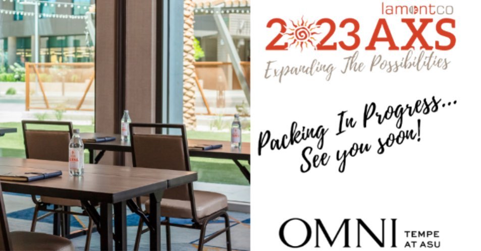 Packing is officially in progress for the LamontCo Associate Xchange Summit at the Omni Tempe Hotel at ASU.  I am excited to connect with their Associates and Affiliates beginning on Monday!
.
.
.
#axs2023 #lamontco #partnerconnect #lamontassociates #lamontinternational