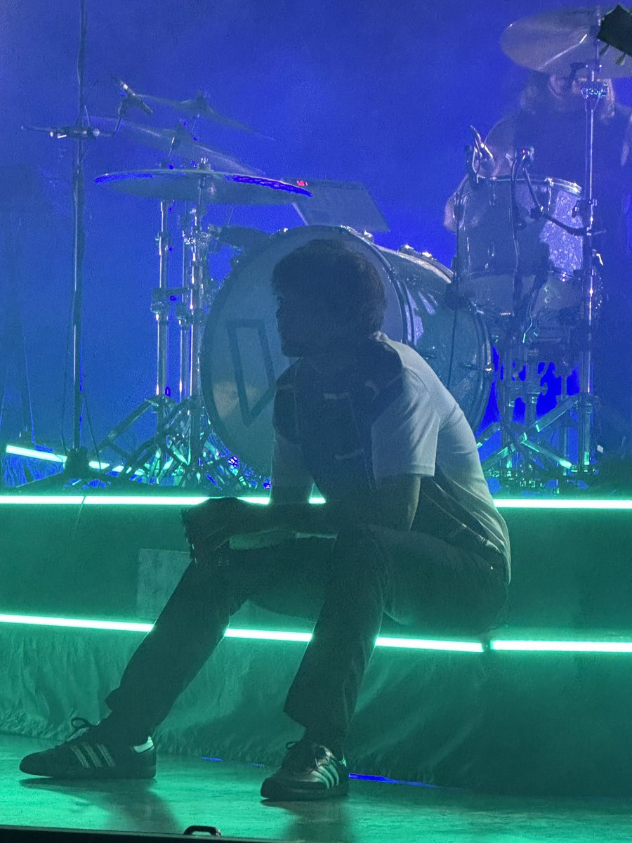 Louis sitting on stage and looking at the crowd. 
#FaithInTheFutureIndianapolis
6.7.23

📸: matildamoons