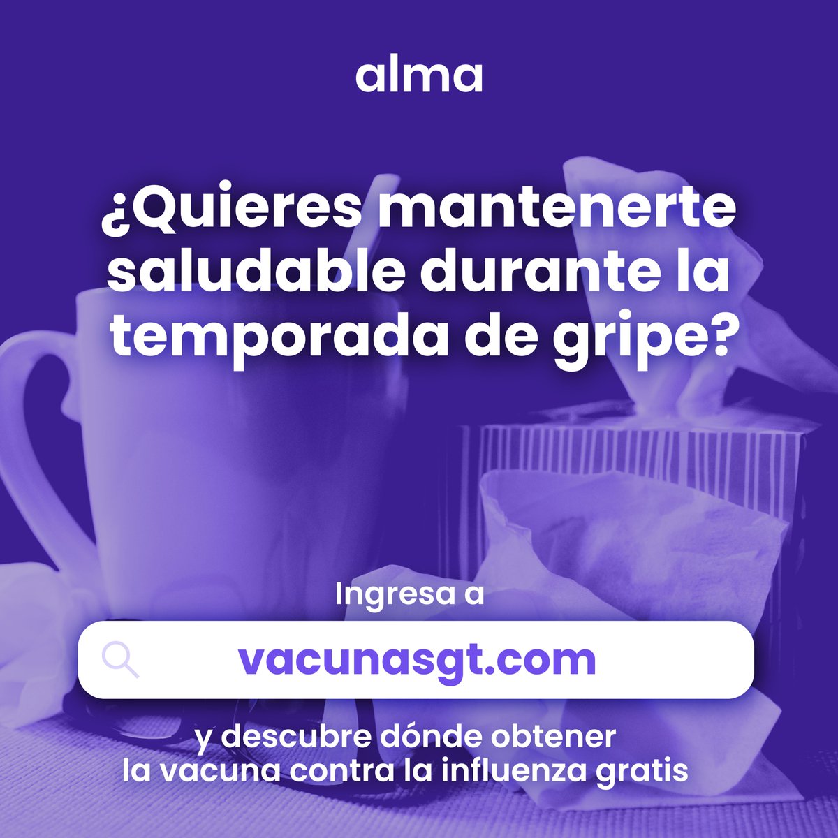alma_responde's tweet photo. ¿Ya conoces la nueva versión de mi página web? Ahora podés encontrar información actualizada para saber en dónde conseguir diferentes vacunas en Guatemala. 

Ingresa a https://t.co/lLBbCM5tr8 https://t.co/C6twidN4RA