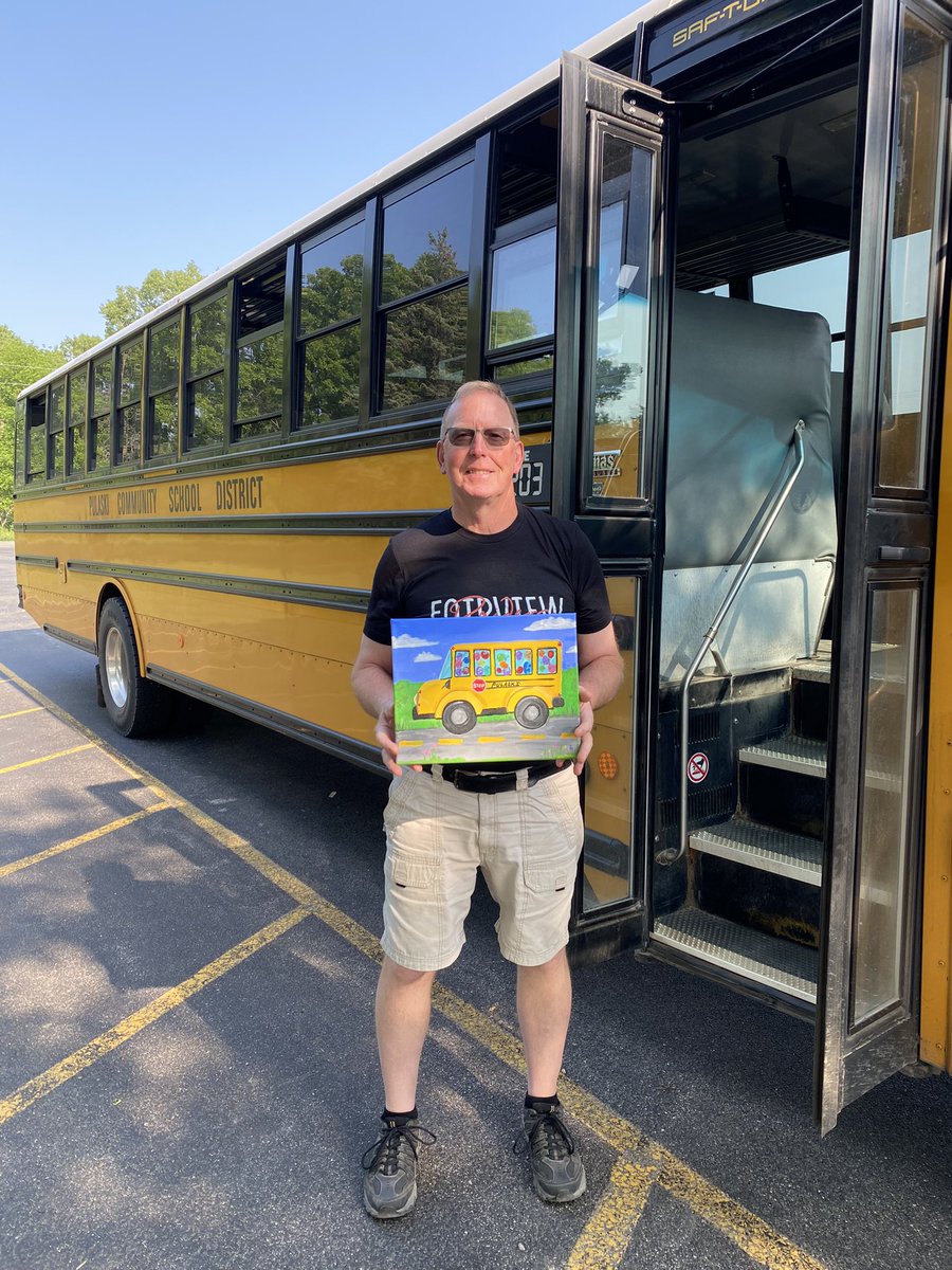 PCSD_FV's tweet photo. Today we celebrated Mr. Pete! We wish you the happiest of retirements! Thank you for getting our students to and from school safely! #RaiderStrong https://t.co/CXxFTGEvqR