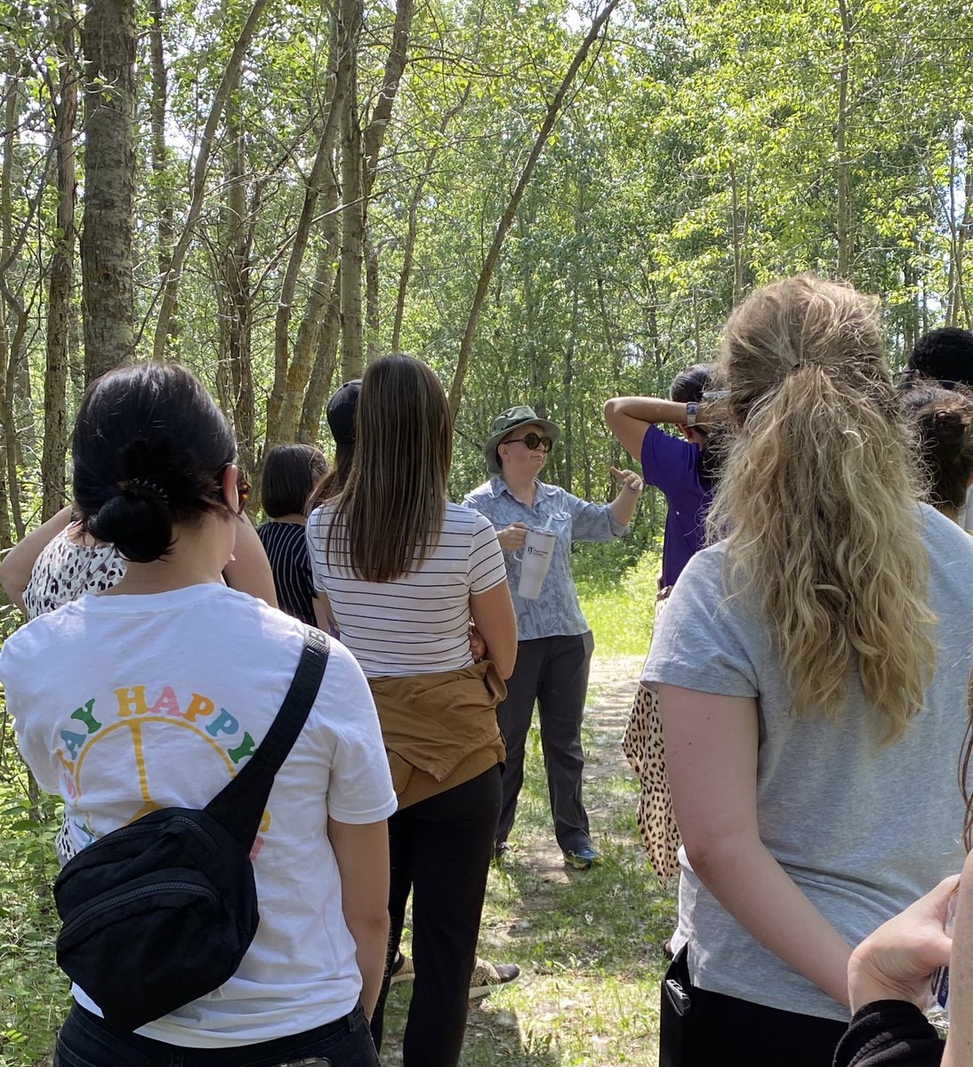 Grateful for the opportunity for <a href="/EICSCatholic/">Elk Island Catholic Schools</a> leads to learn from and with the land alongside @beadedchickadee. A beautiful way to enter into Indigenous History Month and to honour all our relationships.