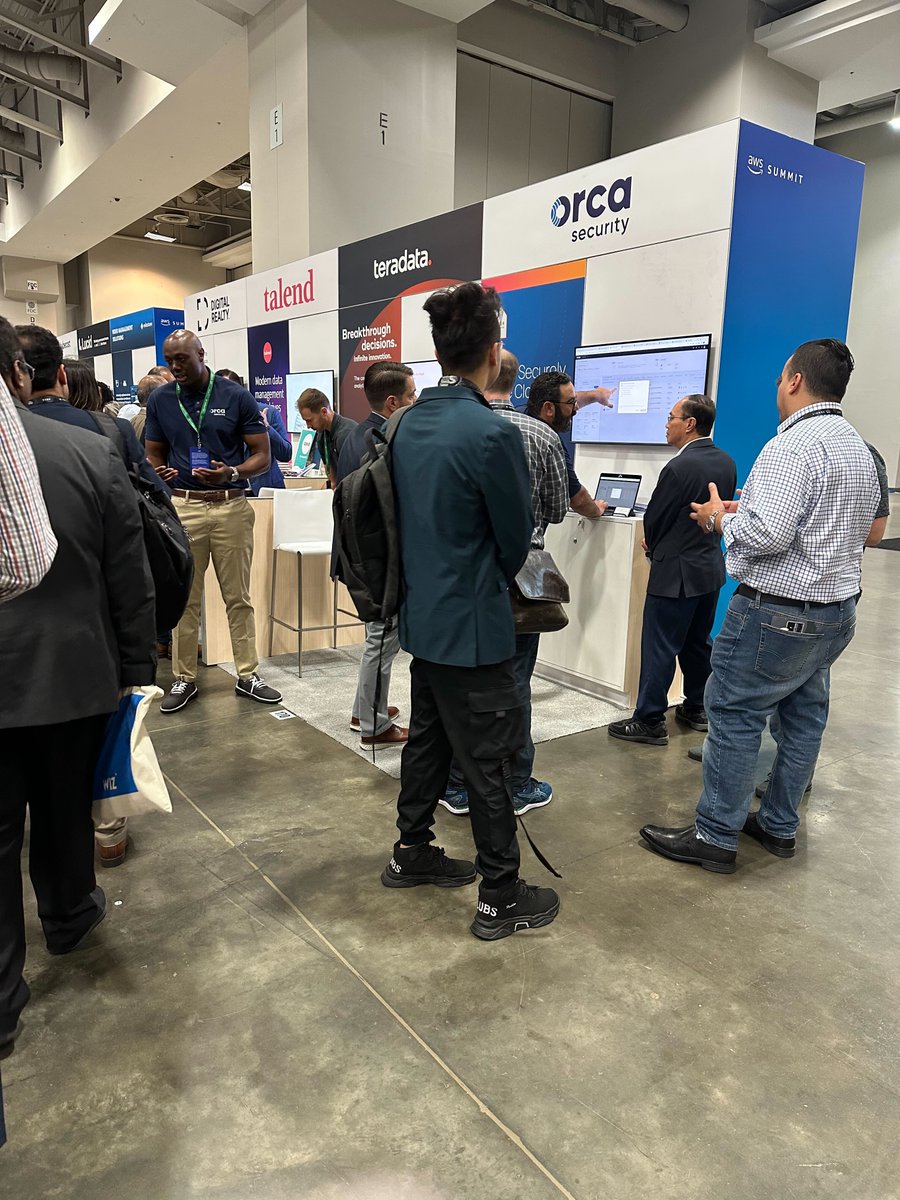 Great event #AWSSummitdc #orcasecurity #cloudsecurity...so grateful for a terrific team!
