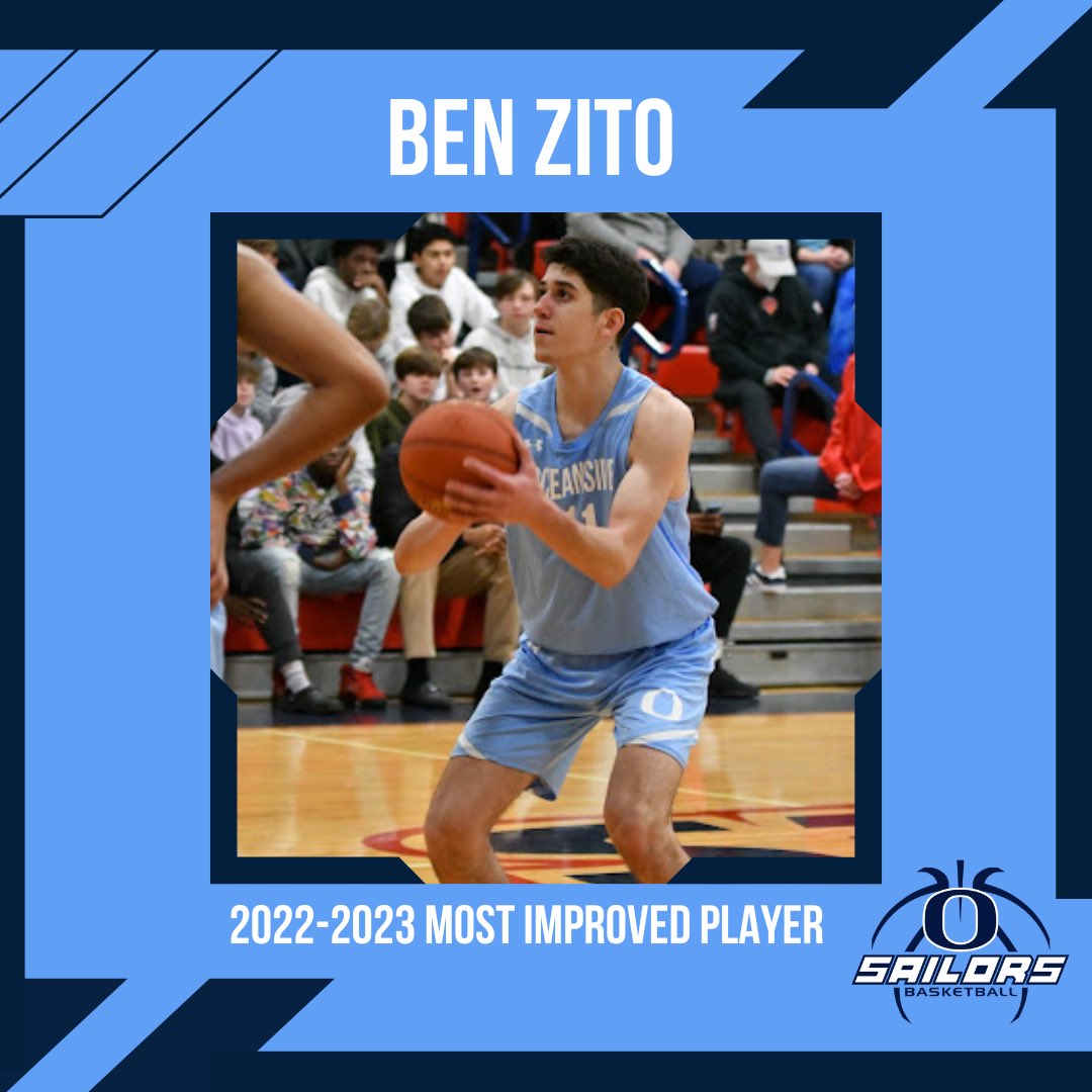 Congratulations to Senior Andrew Zinzi on being named 2022-2023 Players Player and Junior Ben Zito on being named 2022-2023 Most Improved Player #sailorsbball <a href="/osdAthleticdept/">OSD Athletics, Physical Education and Health</a>