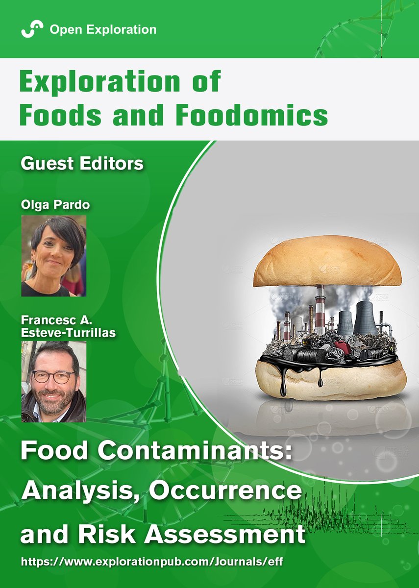 Call for Papers!-EFF‘s special issue:
Food Contaminants: Analysis, Occurrence and Risk Assessment
Guest Editor: Prof. Olga Pardo and Prof. Francesc A. Esteve-Turrillas
explorationpub.com/Journals/eff/S…
Deadline: 2024.01.31
★ Open access
★ No article processing charges