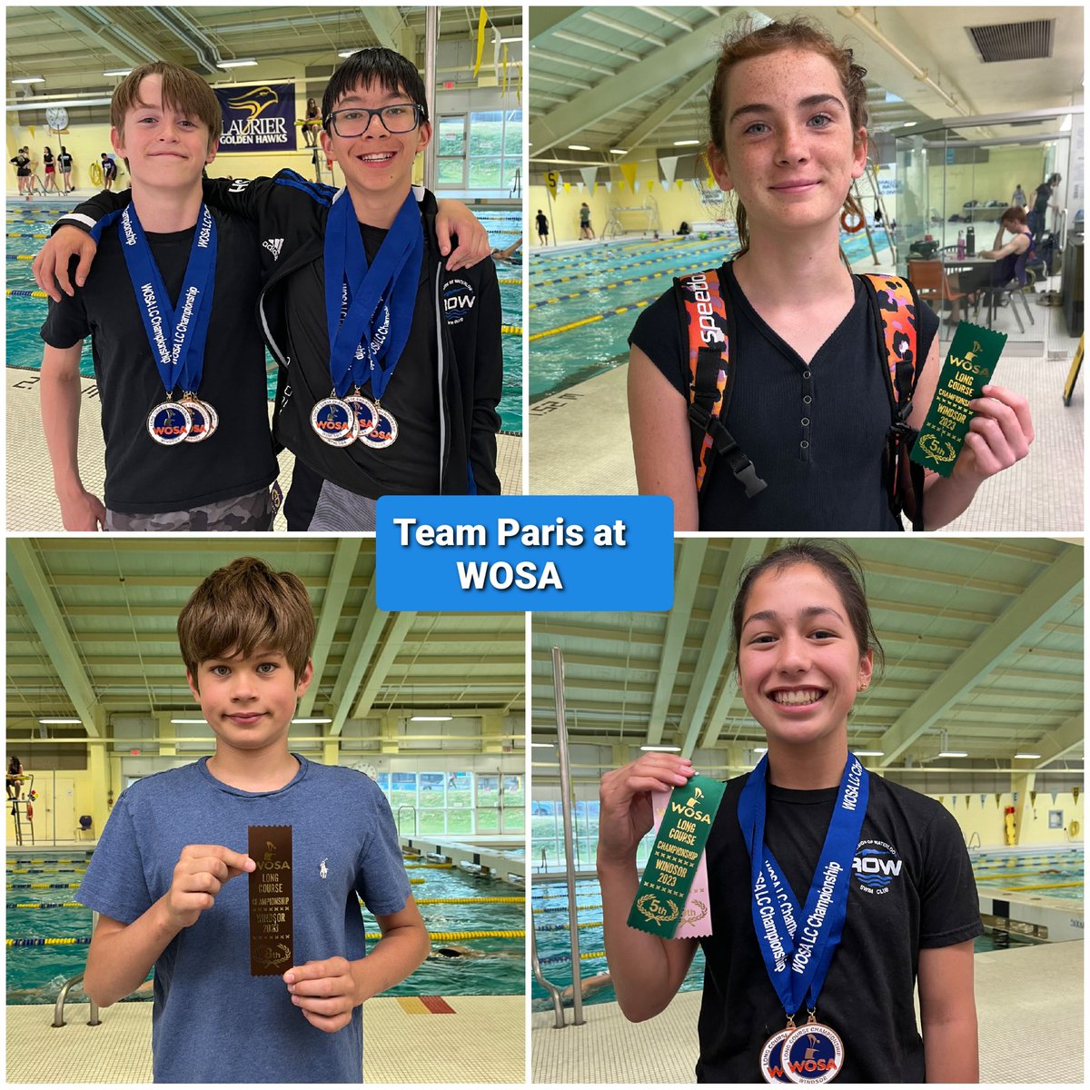 ROWSwimming's tweet photo. Ribbons and medals from WOSA! Congratulations Team Paris!
#row #rowswimclub #gorowgo #wosa2023 #rownation https://t.co/ZPrJRmTQBk