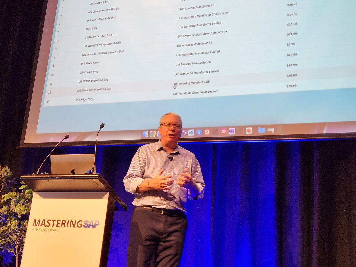 MikeEDoyle's tweet photo. So great to see @grahamrobbo back presenting at #MasteringSAP #Melbourne #SAP https://t.co/6Ua6ednWCO