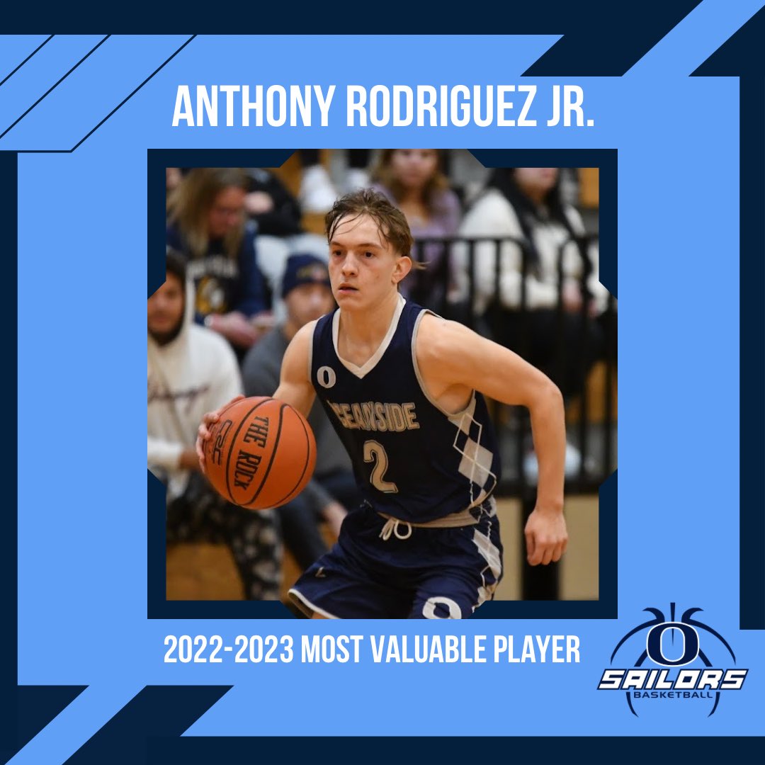 Congratulations to Seniors Jacob Raphan and Anthony Rodriguez on being named 2022-2023 co-MVPs of the boys basketball team #sailorsbball <a href="/osdAthleticdept/">OSD Athletics, Physical Education and Health</a>