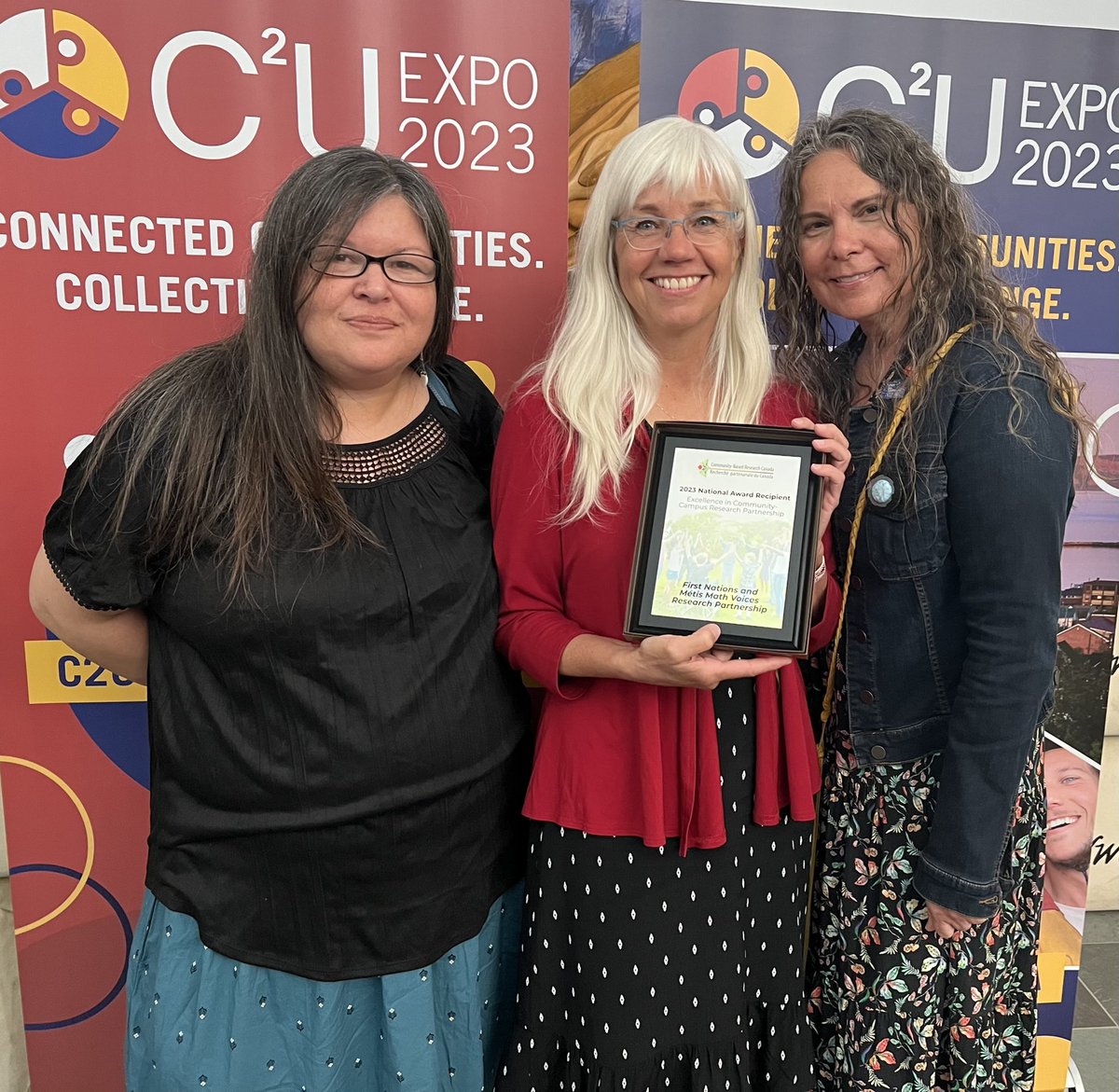 clclyne's tweet photo. Honoured to receive the Community-Based Research Canada Excellence in Community-Campus Research Partners award with @ruralchristina @ruthbeatty11 #C2Uexpo More about our work &amp; other nominees will be up soon here https://t.co/f1HxwcQfsx https://t.co/T16cQXFBBE