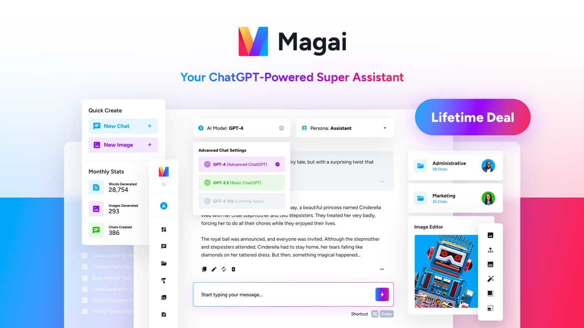 DownloadSilo's tweet photo. 🚀Magai LTD 15% discount code expires in less than 1.5 hours
Use code 'EARLYBIRD-MAGAI-15' for 15% off!📌
Deal link: https://t.co/m2lxZQzZ7x
This is the only ChatGPT wrapper with GPT-4 lifetime deal with following limits:
✅Personal Plan $84.15/lifeime (20K GPT-4 https://t.co/K5urThAF4M