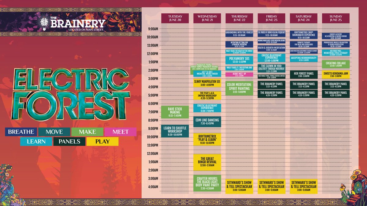 Electric Forest ⚡🌲 on Twitter "Each year, we come together to learn