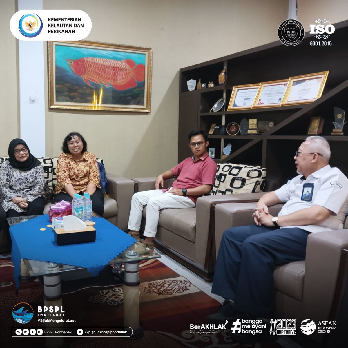 Selain itu beliau juga mengharapkan agar Kerjasama yang terjalin antara BPSPL Pontianak dan Faperta Untan semakin erat. Beliau juga meminta partisipasi Bu Padma dan rekan rekan akademisi dalam acara KONAS yang rencananya akan diselenggrakan di Pontianak pada 2023.