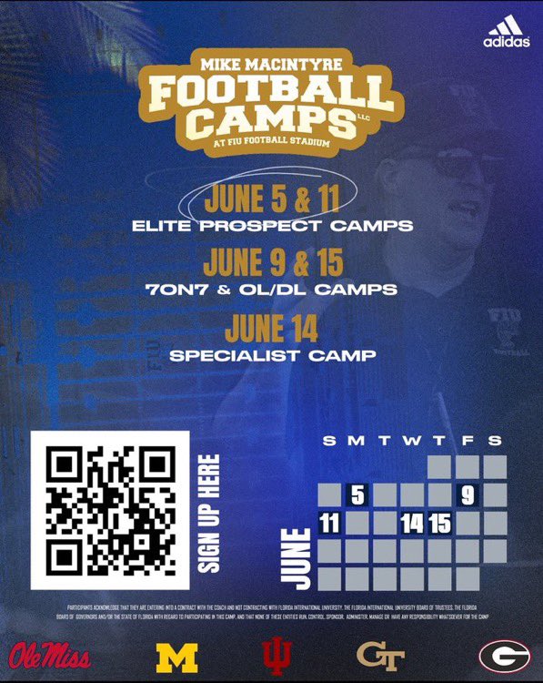 Hemerson Vilis (@hemerson_vilis) on Twitter photo I will be attending The Elite Prospect Camp at FIU. Looking forward to show off my skill!
<a href="/CoachMikeMac/">Coach Mike MacIntyre</a> <a href="/JiveDavidYost/">Jive David Yost</a>
<a href="/Coach_Dewitt/">Jovan Dewitt</a> <a href="/CoachEHickson2/">Coach E. Hickson</a> <a href="/jay_macintyre11/">Jay MacIntyre</a> <a href="/larryblustein/">Blustein Recruiting</a> <a href="/TheCribSouthFLA/">Frank Tucker</a> <a href="/dwight_/">Dwight</a> <a href="/prepredzoneFL/">Prep Redzone Florida</a> <a href="/JerryRecruiting/">Rising Stars</a> <a href="/NP_Recruiting/">National Pros Recruiting</a> <a href="/Andrew_Ivins/">Andrew Ivins</a> I will be attending The Elite Prospect Camp at FIU. Looking forward to show off my skill!
<a href="/CoachMikeMac/">Coach Mike MacIntyre</a> <a href="/JiveDavidYost/">Jive David Yost</a>
<a href="/Coach_Dewitt/">Jovan Dewitt</a> <a href="/CoachEHickson2/">Coach E. Hickson</a> <a href="/jay_macintyre11/">Jay MacIntyre</a> <a href="/larryblustein/">Blustein Recruiting</a> <a href="/TheCribSouthFLA/">Frank Tucker</a> <a href="/dwight_/">Dwight</a> <a href="/prepredzoneFL/">Prep Redzone Florida</a> <a href="/JerryRecruiting/">Rising Stars</a> <a href="/NP_Recruiting/">National Pros Recruiting</a> <a href="/Andrew_Ivins/">Andrew Ivins</a>