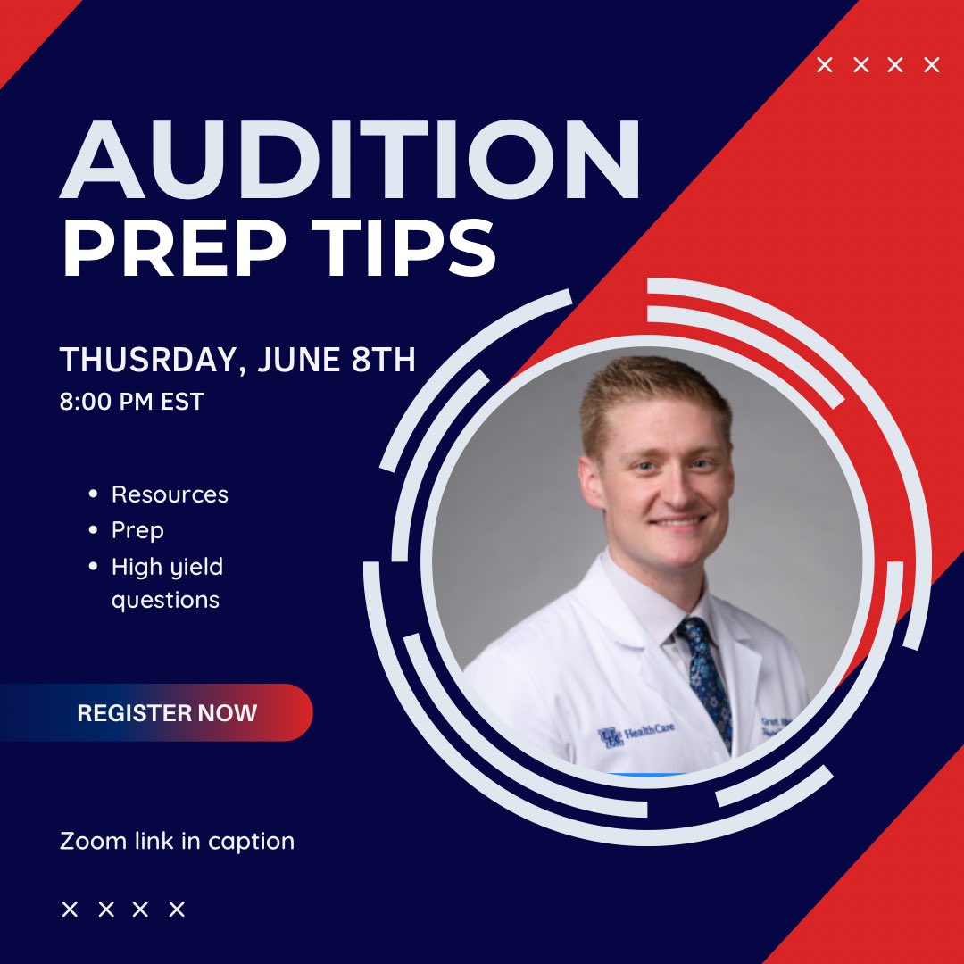 Don’t forget to tune in to Audition Prep Tips this Thursday, June 8th at 8 PM EST! 
Use the link to sign up: forms.gle/tWXQqJ1aXcab67…