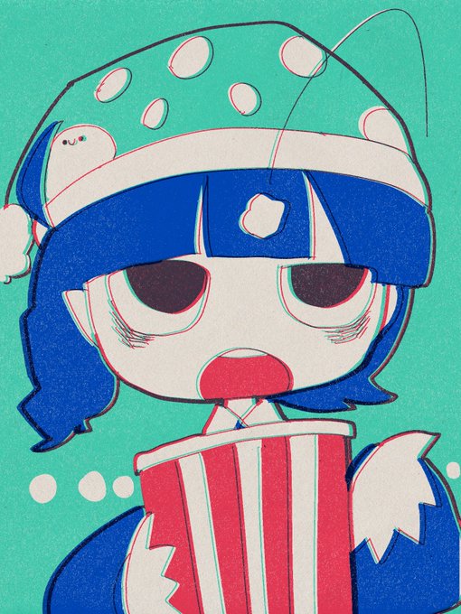 「1girl popcorn」 illustration images(Latest)