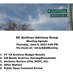 Photo by DC Archives Advisory Group (@DCArchivesGroup)