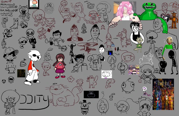 did a drawpile with @Quakies02 @Starmy2000 @SGA_RedGrizzly, and @vermininermine oversaw and witnessed the whole thing