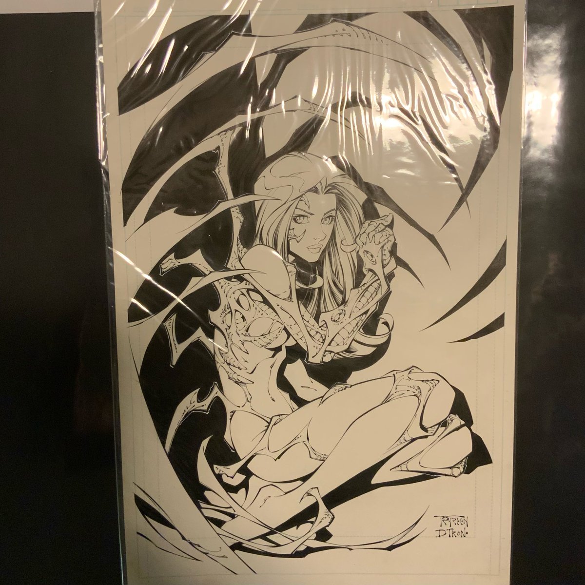 DougGra38399255's tweet photo. @randygreenart1 I don't remember the year, it was for the ACTOR art auction at MegaCon, the note was taped to the back of the page, I still have the art and the note https://t.co/fQeOk3F6zX