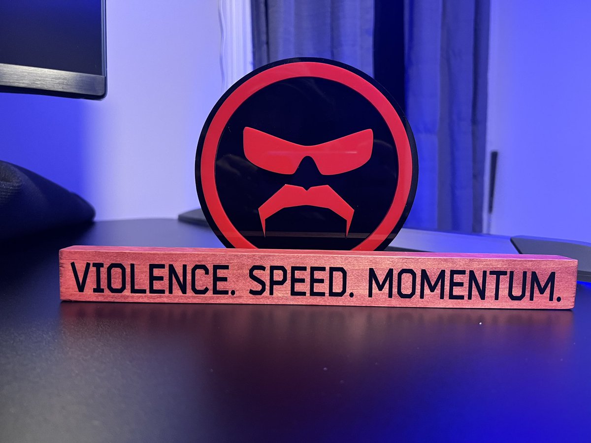 I have 3 more available for the #VSM sign. Goes perfect on a desk, or shelf. Put it next to your @MTNDEWGaming @DrDisrespect  Gamefuel Doc collection. Logo sign not for sale 😂  #championsclub  ➡️ link in bio.
