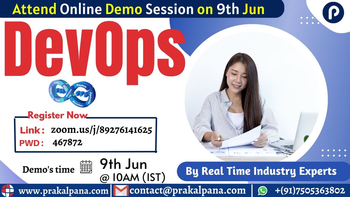 Enroll Now: shorturl.at/fhAT7 
📷DevOps Online Training📷 
📷 Zoom Link : zoom.us/j/89276141625
Passcode -467872 
📷Chat with us on WhatsApp -wa.me//917505363802 
Call on +917505363802 
📷Join us on Telegram :lnkd.in/eQQNh6Mf