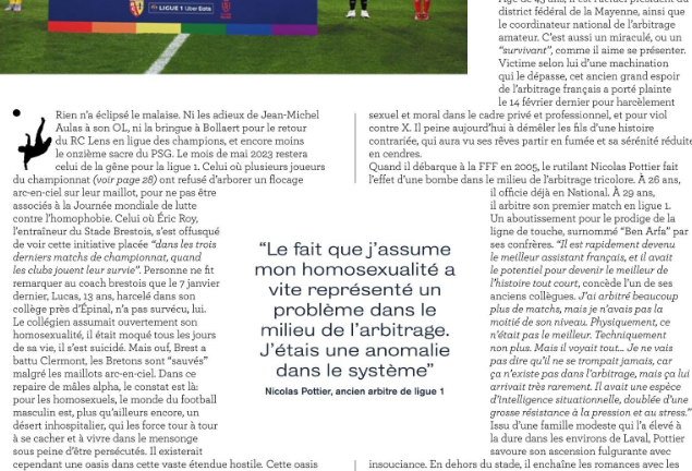 Sportscombatss's tweet photo. Témoignage de Nicolas Pelletier à lire dans So Foot sur l'homophobie dans le milieu d'arbitrage du football français. Choquant. https://t.co/cTE8jGfzA4