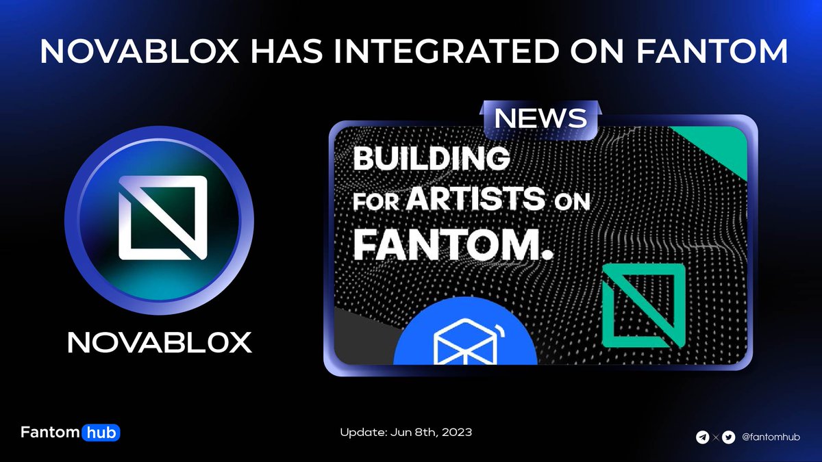 🎉 Ready to dive into the world of #Fantom .

At NOVABLOX, they offer top-notch NFT utility and development services specifically tailored for the <a href="/FantomFDN/">Fantom Opera</a> community.

🚀 Reach out to them at novablox.ai/build and let's kickstart your journey!

#FTM #FANTOM