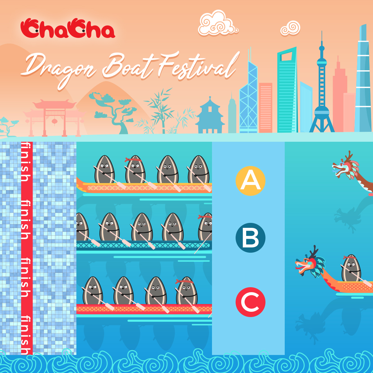 #RacewithChaCha
📢Race Start!!📢
🧐Guess which dragon boat is the winner? Each person may only answer once.
✅ We will announce the correct answer on 27/06/2023

❤️The first 3 with right answers🏆will get our  Sunflower seeds pack!🎁

🕐Ends on  27/06/2023🕧
#ChaChaMoment