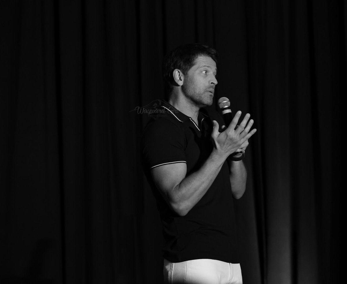 Hmmmm #MishaCollins #RenewGothamKnights #SPNCHI #credityourphotographers