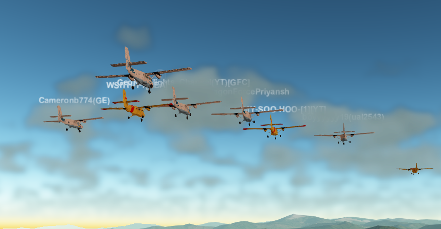 GeoFS_Events's tweet image. We just finished up a beautiful group flight with a challenging approach into Cameron Highlands! Only 2 of us successfully landed... Better luck next time!