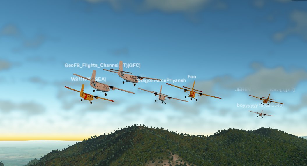 GeoFS_Events's tweet image. We just finished up a beautiful group flight with a challenging approach into Cameron Highlands! Only 2 of us successfully landed... Better luck next time!