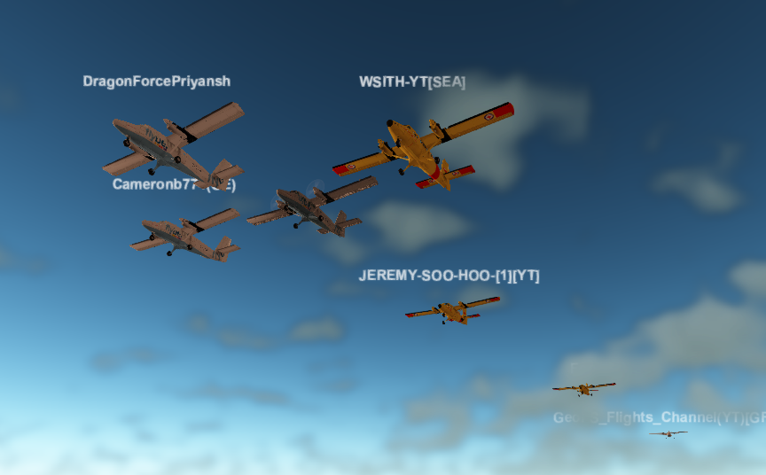 GeoFS_Events's tweet image. We just finished up a beautiful group flight with a challenging approach into Cameron Highlands! Only 2 of us successfully landed... Better luck next time!