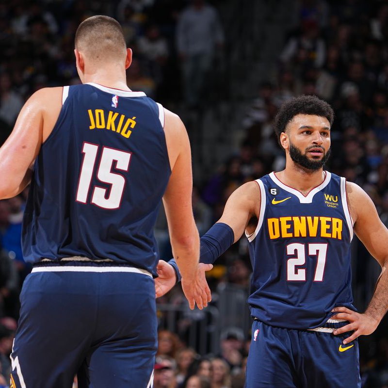 NBA University on Twitter "Jamal Murray and Nikola Jokic first pair of teammates to have