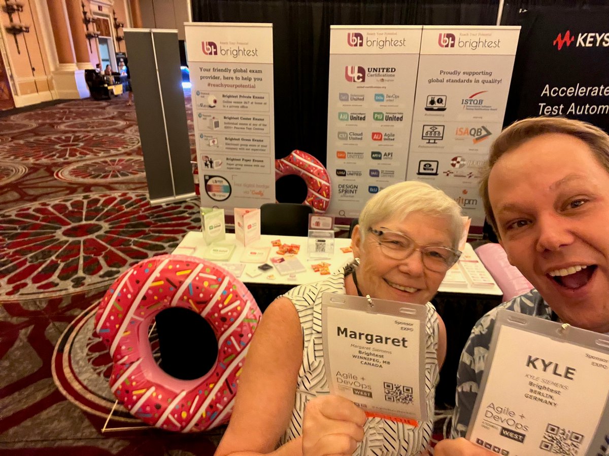 #Brightest is proud to join the #AGILEDEVOPSCON again in Las Vegas, USA! 

So great to have awesome conversations with so many people about certifications. You can always reach your #brightest team via info@brightest.org, or check out brightest.org. #reachyourpotential