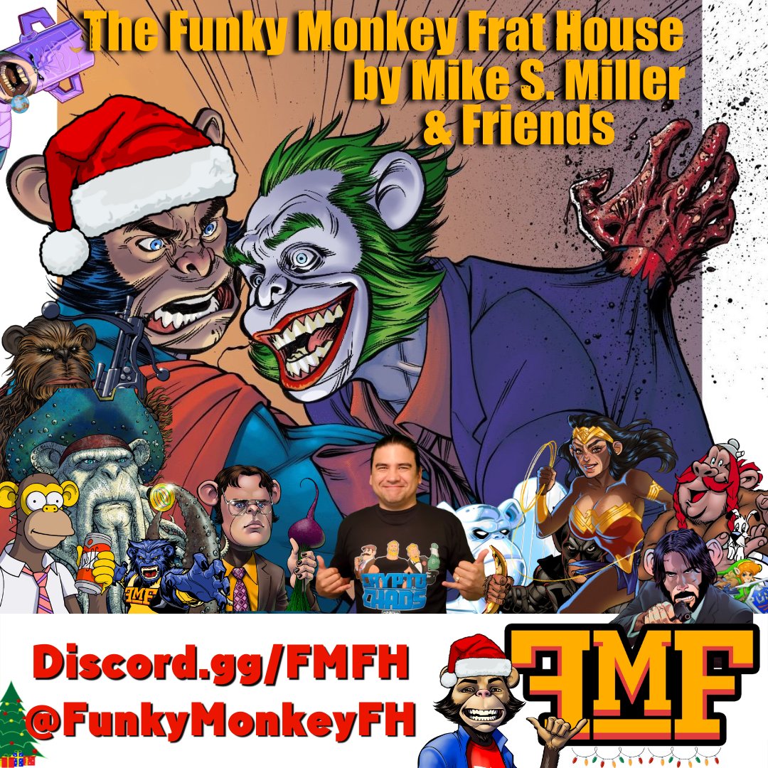 CryptoMex10's tweet photo. @FunkyMonkeyFH @MikeSMillerArt @Squid_Grow The artwork on these #FMGenesisCustoms are crazy.. you won't be disappointed.
And if you have a #FMGenesisCustom you get some #Utilities #Whitelist #Rads https://t.co/OnBfGqXWiY