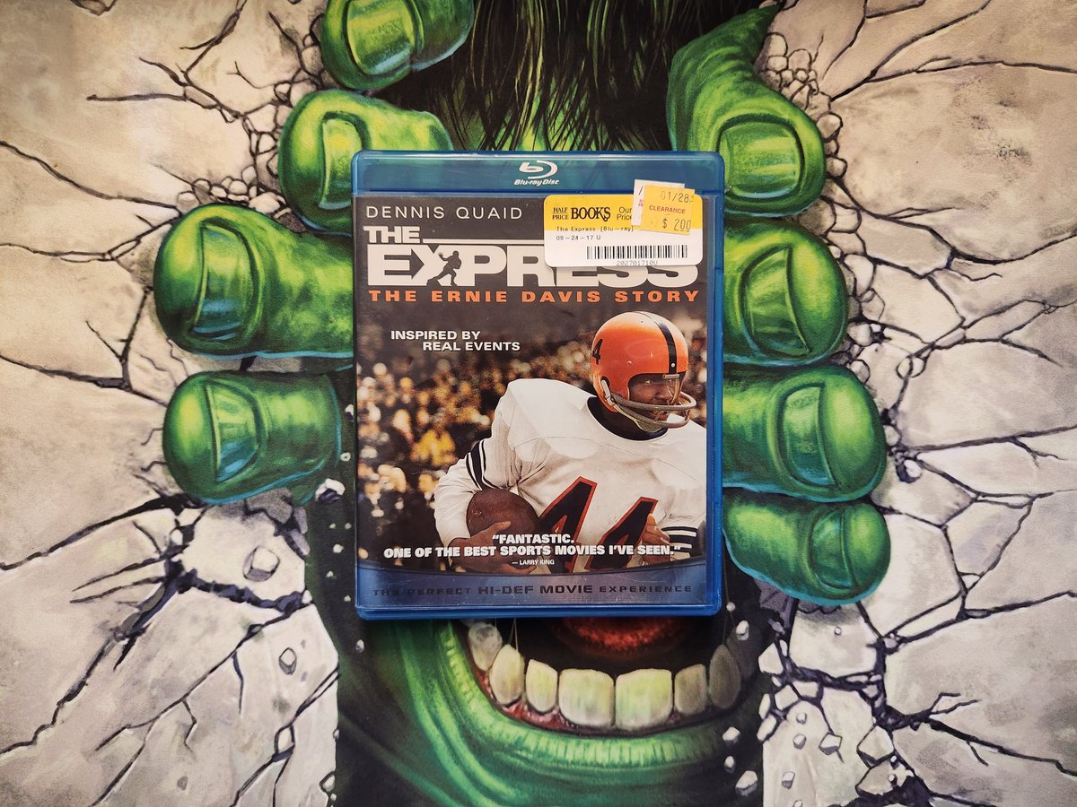 The Express: The Ernie Davis Story on #bluray. $1 flea market find. Ernie Davis. RIP! #45 #ClevelandBrowns

#PhysicalMedia 
#dollarcinema
#fleamarketfind
@Browns